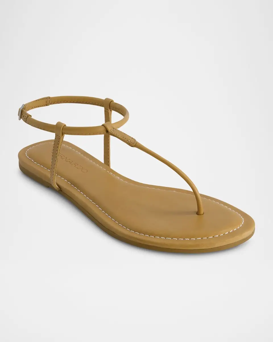 Bernardo Hercu Leather Ankle-Strap Flat Sandals | Thumbnail 3 Bernardo Hercu Leather Ankle-Strap Flat Sandals | Thumbnail 3