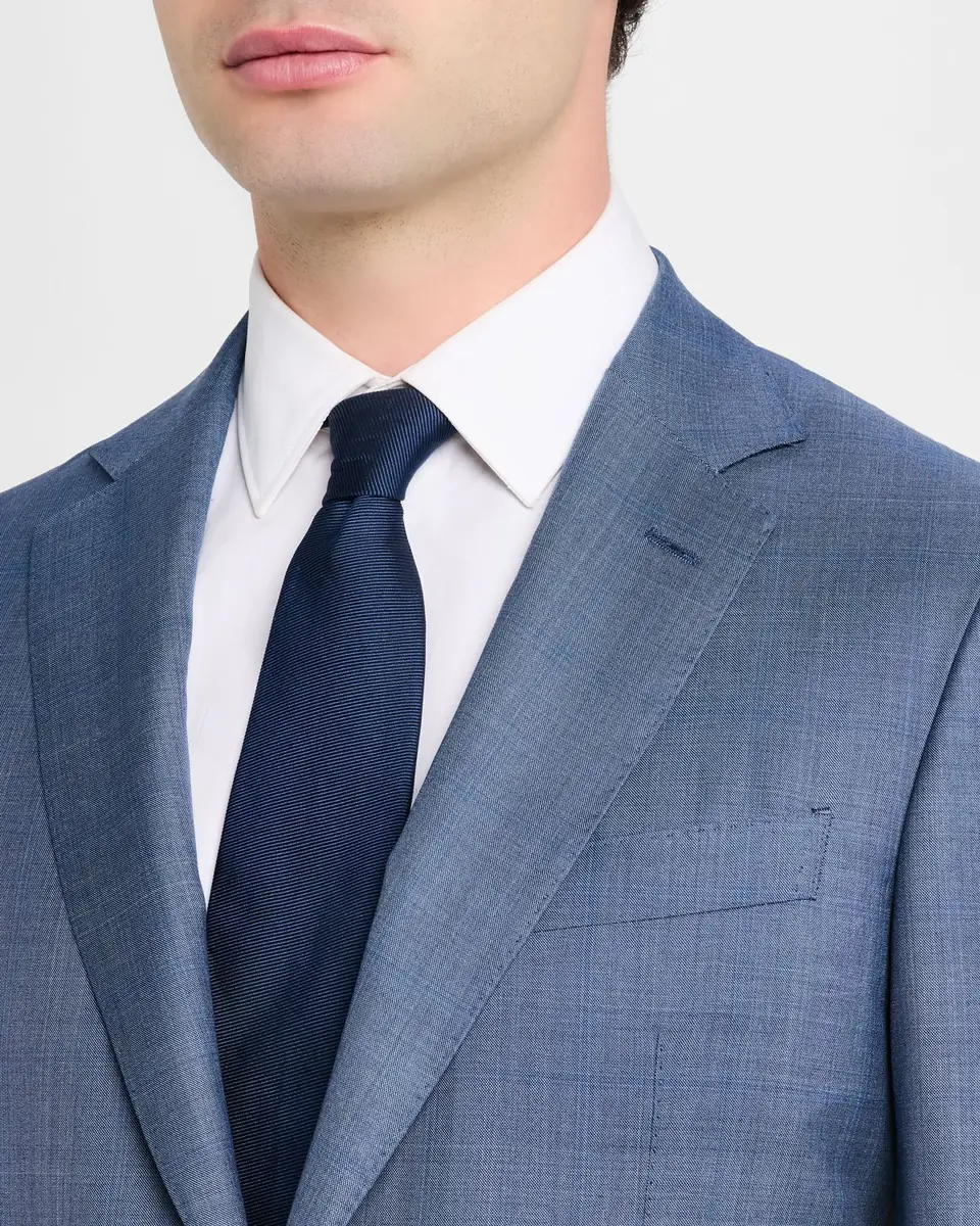 Canali Men's Wool-Silk Windowpane Suit | Thumbnail 6 Canali Men's Wool-Silk Windowpane Suit | Thumbnail 6