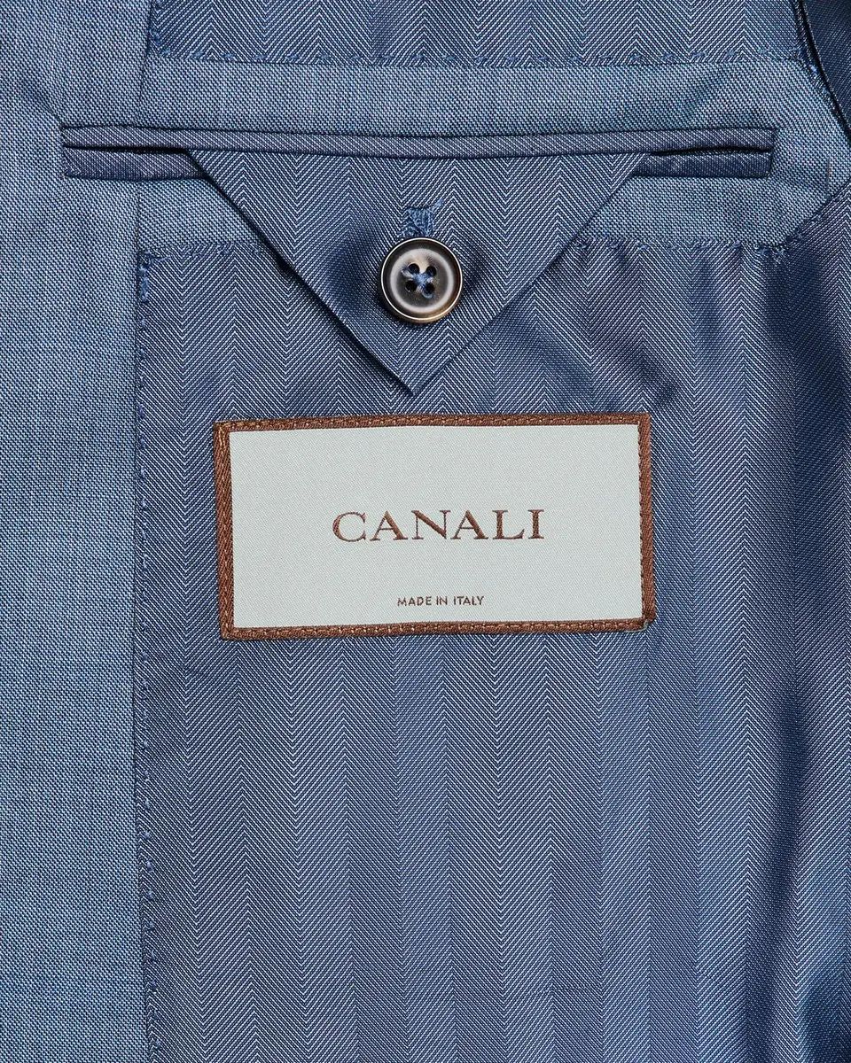 Canali Men's Wool-Silk Windowpane Suit | Thumbnail 7 Canali Men's Wool-Silk Windowpane Suit | Thumbnail 7