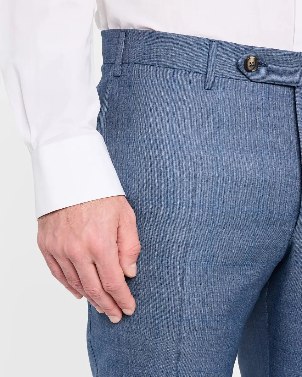 Canali Men's Wool-Silk Windowpane Suit | Thumbnail 10 Canali Men's Wool-Silk Windowpane Suit | Thumbnail 10
