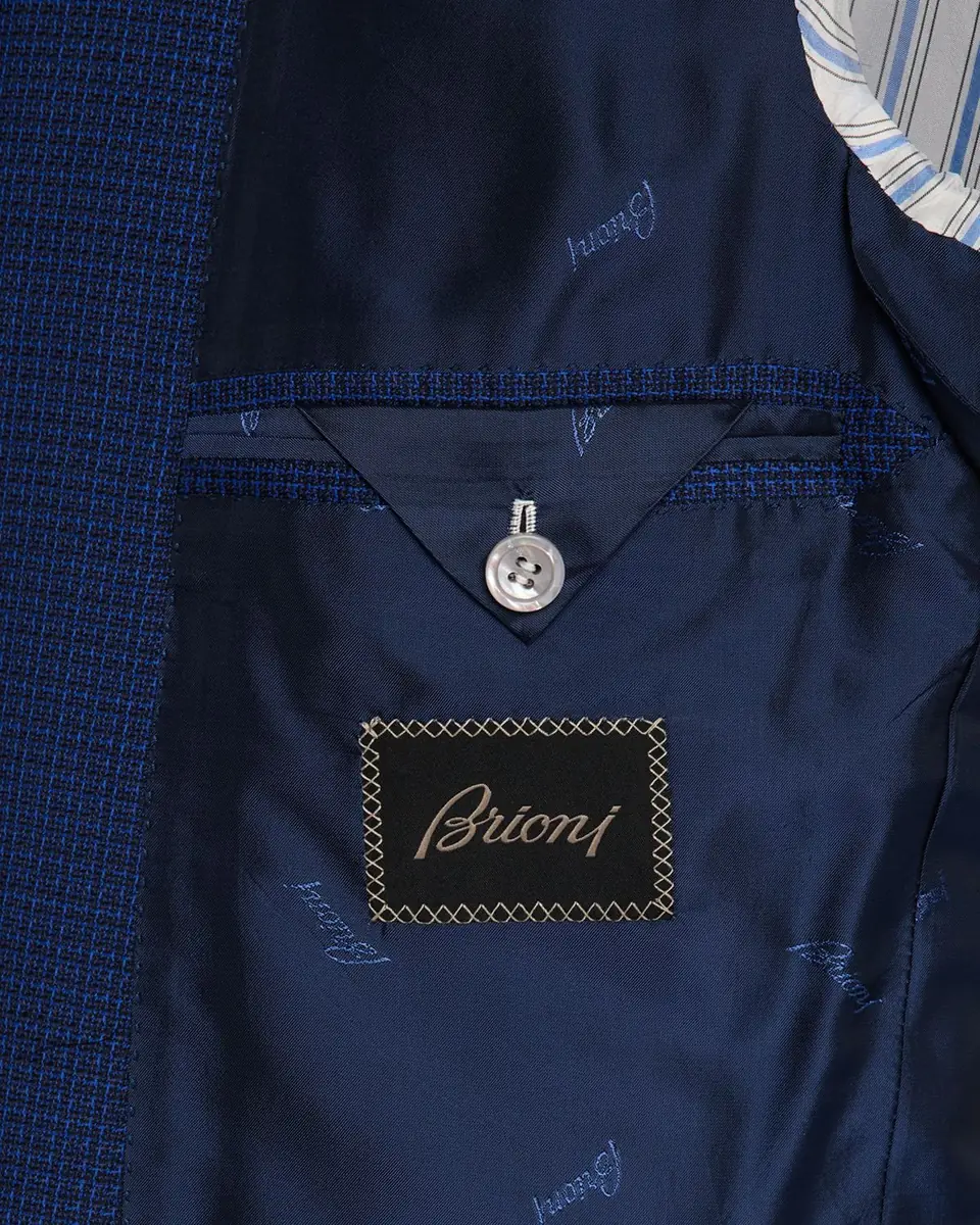 Brioni Men's Tonal Check Sport Coat | Thumbnail 6 Brioni Men's Tonal Check Sport Coat | Thumbnail 6