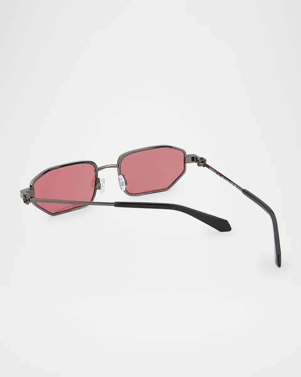 Off-White Men's Loa Metal Rectangle Sunglasses | Thumbnail 2 Off-White Men's Loa Metal Rectangle Sunglasses | Thumbnail 2