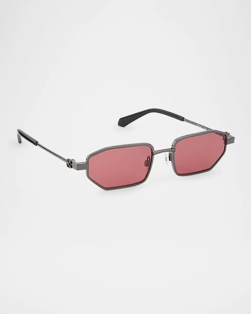 Off-White Men's Loa Metal Rectangle Sunglasses | Thumbnail 3 Off-White Men's Loa Metal Rectangle Sunglasses | Thumbnail 3