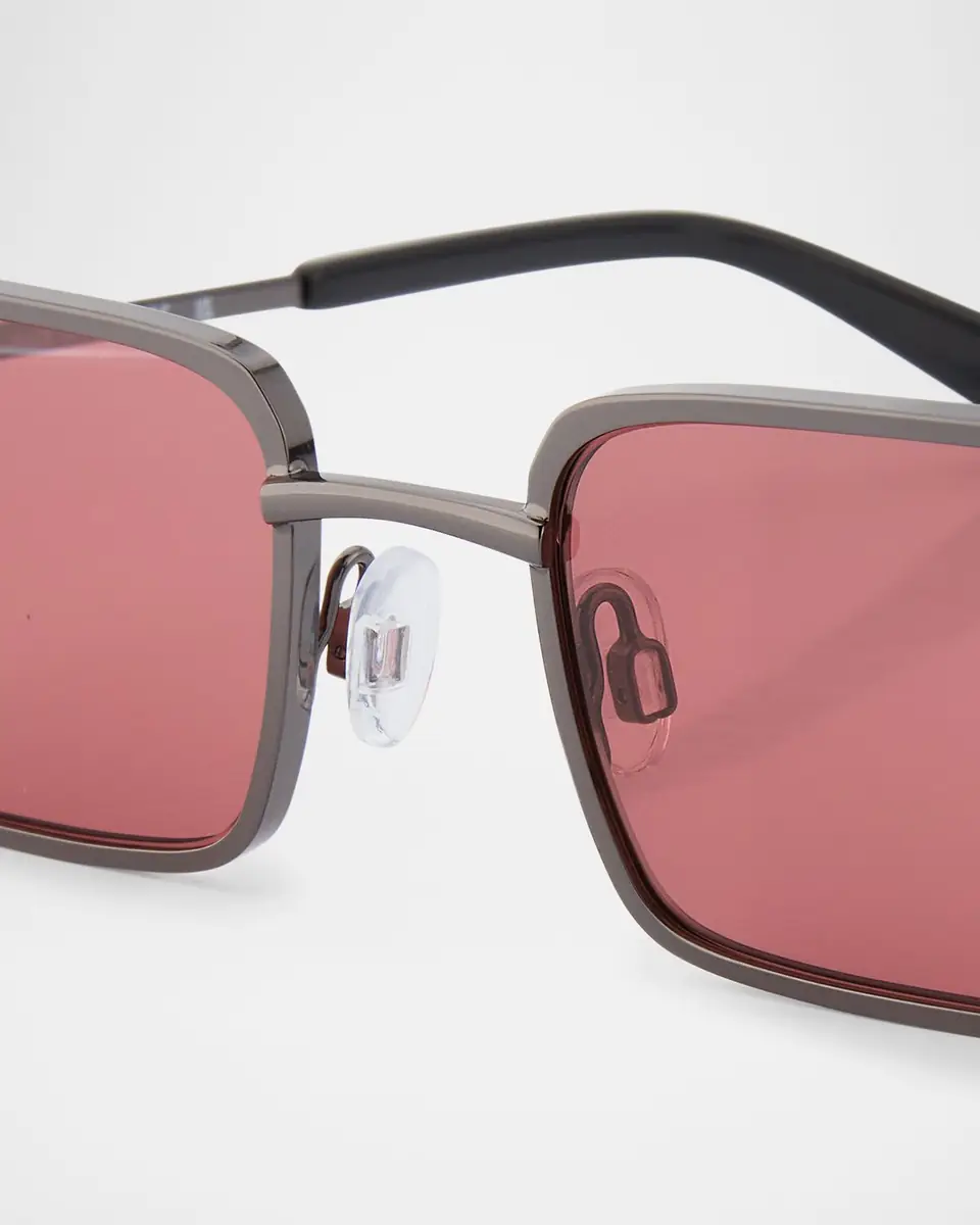 Off-White Men's Loa Metal Rectangle Sunglasses | Thumbnail 4 Off-White Men's Loa Metal Rectangle Sunglasses | Thumbnail 4