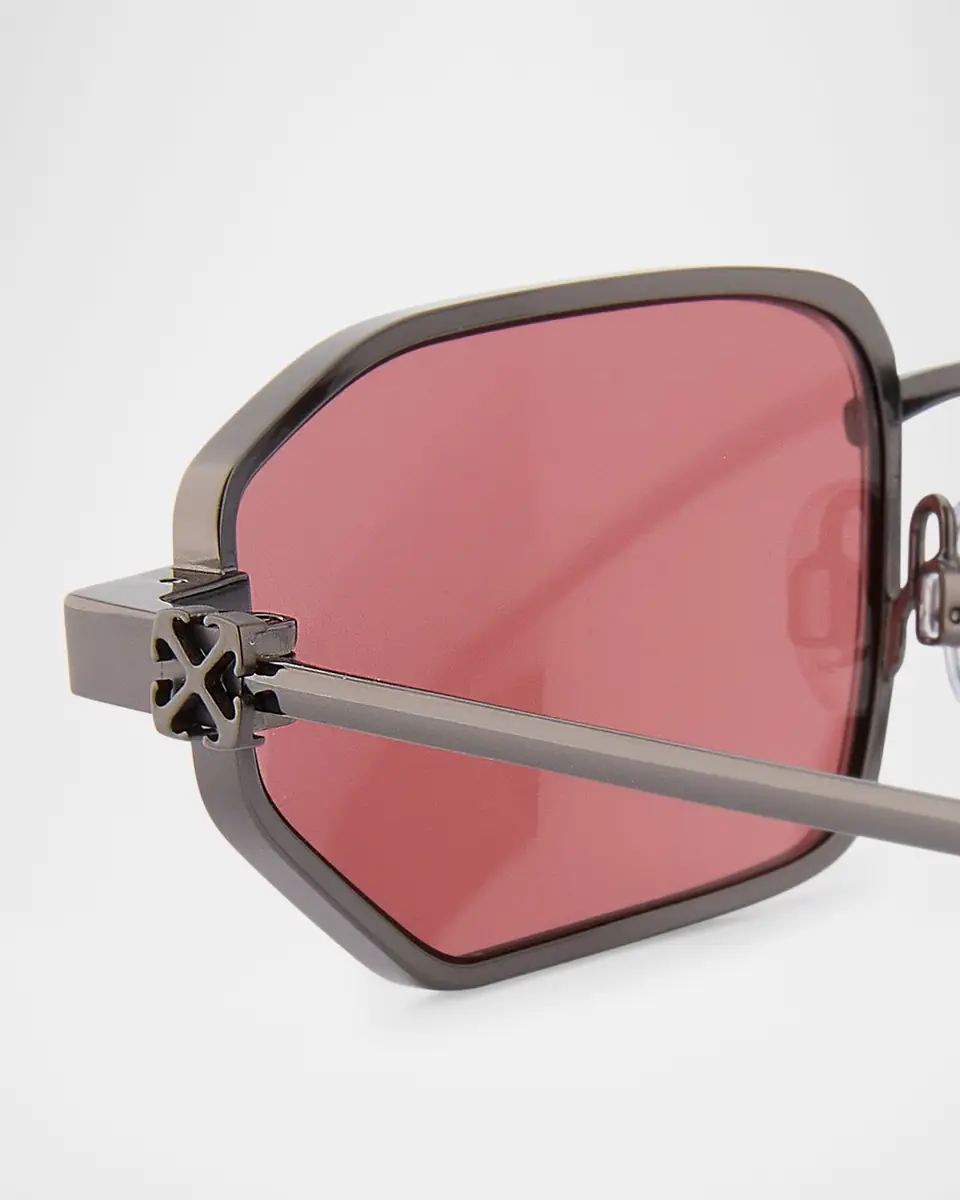 Off-White Men's Loa Metal Rectangle Sunglasses | Thumbnail 5 Off-White Men's Loa Metal Rectangle Sunglasses | Thumbnail 5