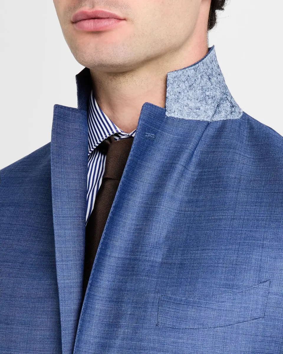 Canali Men's Textured Solid Suit | Thumbnail 8
