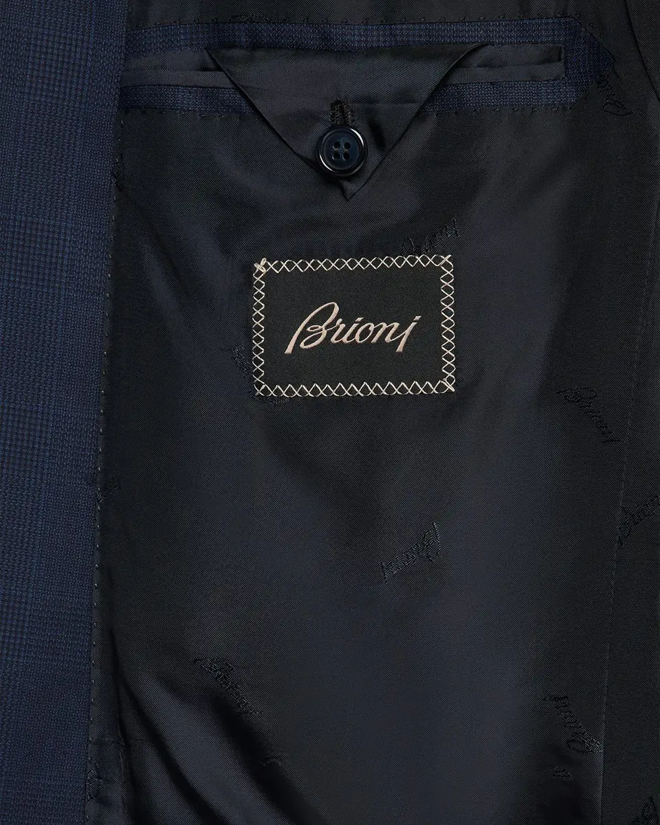 Brioni Men's Wool Tonal Prince of Wales Two-Piece Suit | Thumbnail 4 Brioni Men's Wool Tonal Prince of Wales Two-Piece Suit | Thumbnail 4