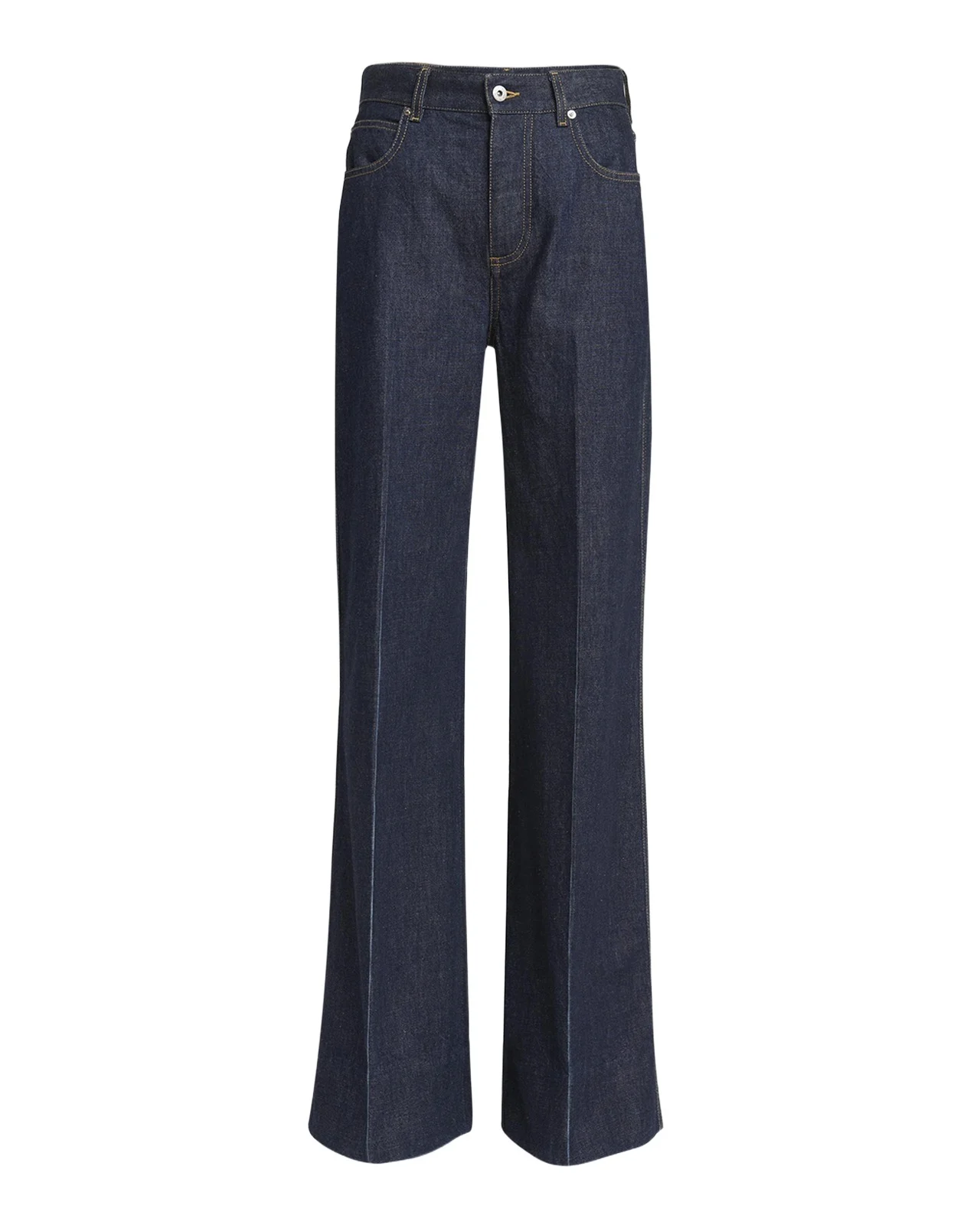 Bottega Veneta Indigo Soft Denim Wide-Leg Palazzo Jeans
