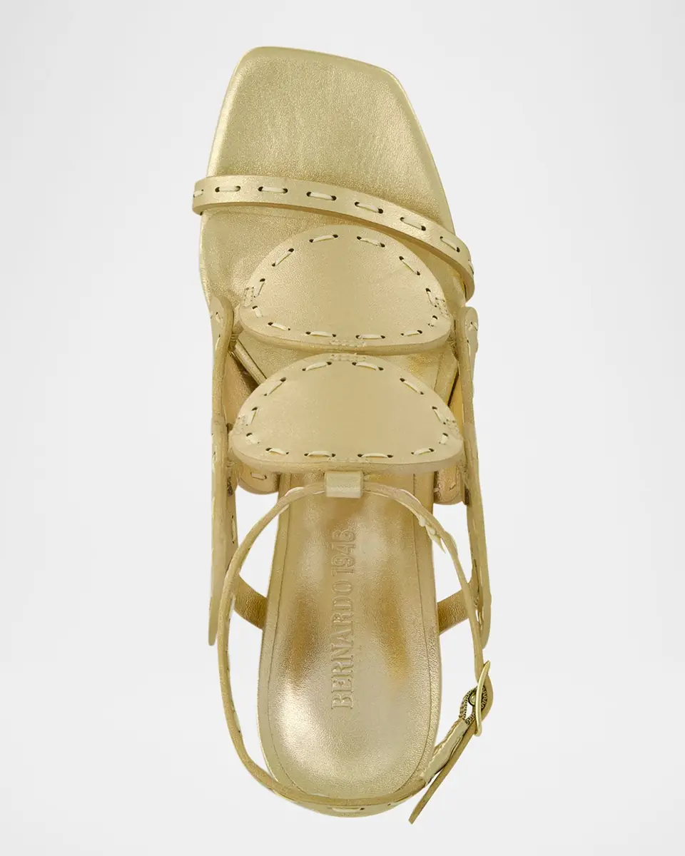 Bernardo 1946 New Moon Circle Metallic Leather Sandals | Thumbnail 2 Bernardo 1946 New Moon Circle Metallic Leather Sandals | Thumbnail 2