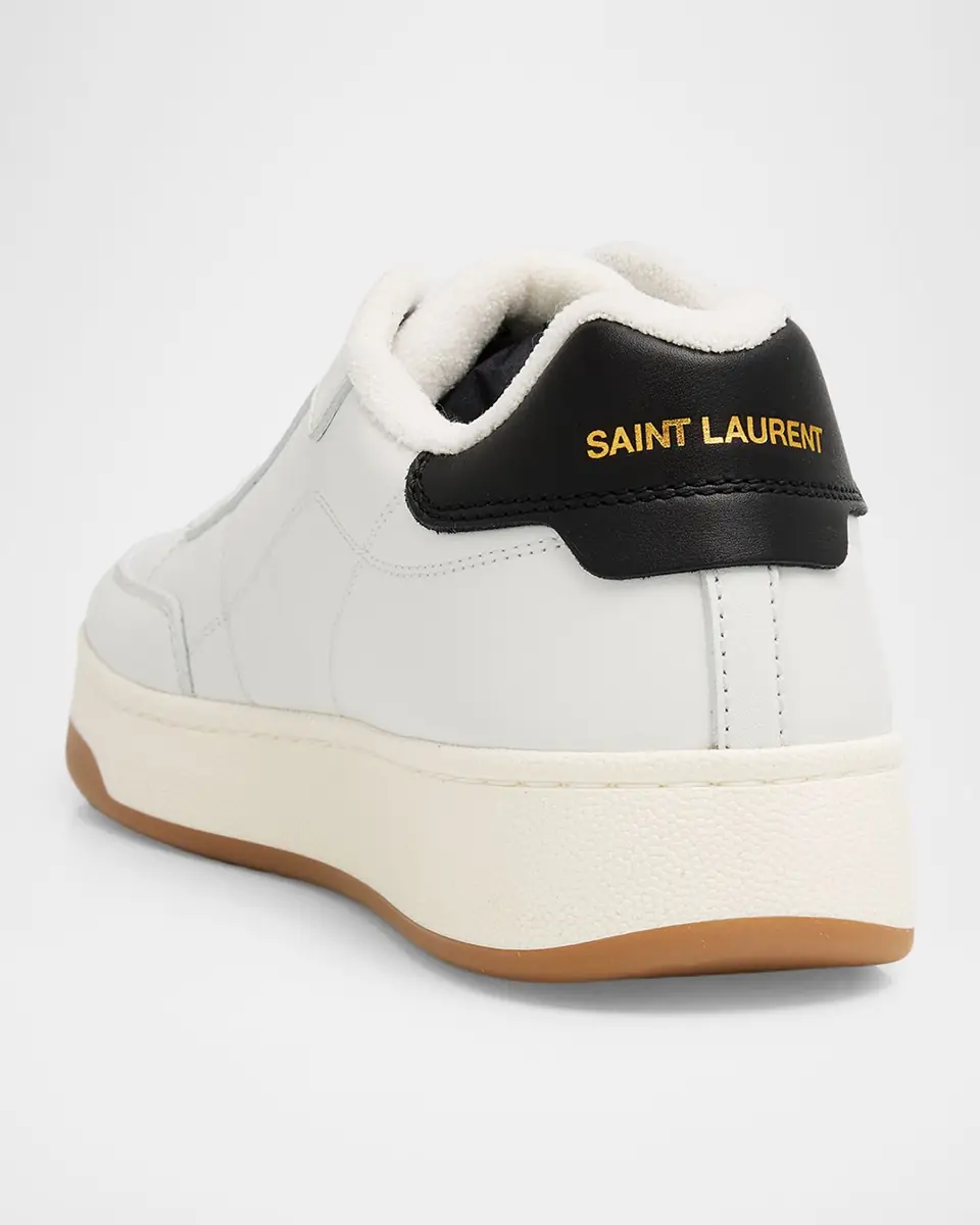 Saint Laurent Men's SL/61 Leather Low-Top Sneakers | Thumbnail 3