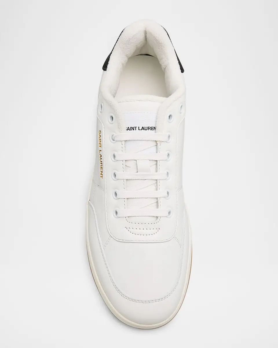 Saint Laurent Men's SL/61 Leather Low-Top Sneakers | Thumbnail 6