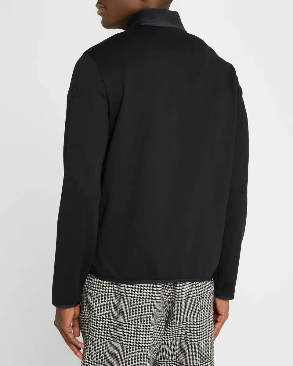 Moncler Men's Zip-Up Down Knit Combo Jacket | Thumbnail 3