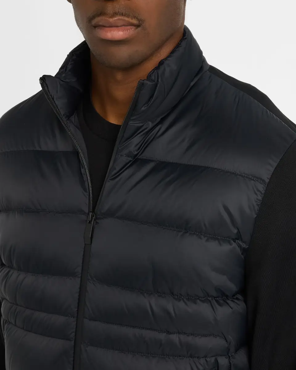 Moncler Men's Zip-Up Down Knit Combo Jacket | Thumbnail 5