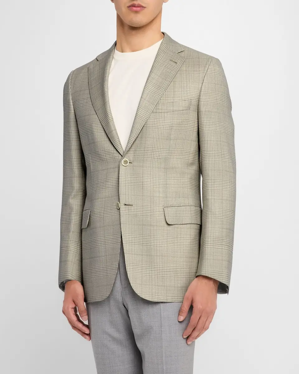 Brioni Men's Plaid Sport Coat | Thumbnail 3
