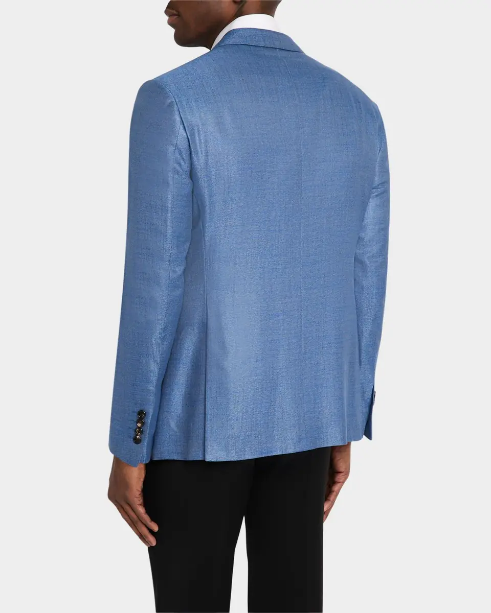 Emporio Armani Men's Bamboo Micro-Squares Sport Coat | Thumbnail 3 Emporio Armani Men's Bamboo Micro-Squares Sport Coat | Thumbnail 3