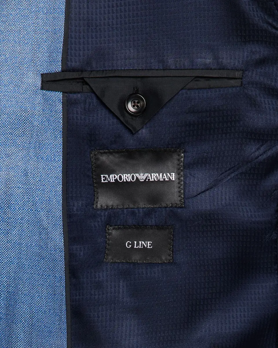 Emporio Armani Men's Bamboo Micro-Squares Sport Coat | Thumbnail 6 Emporio Armani Men's Bamboo Micro-Squares Sport Coat | Thumbnail 6
