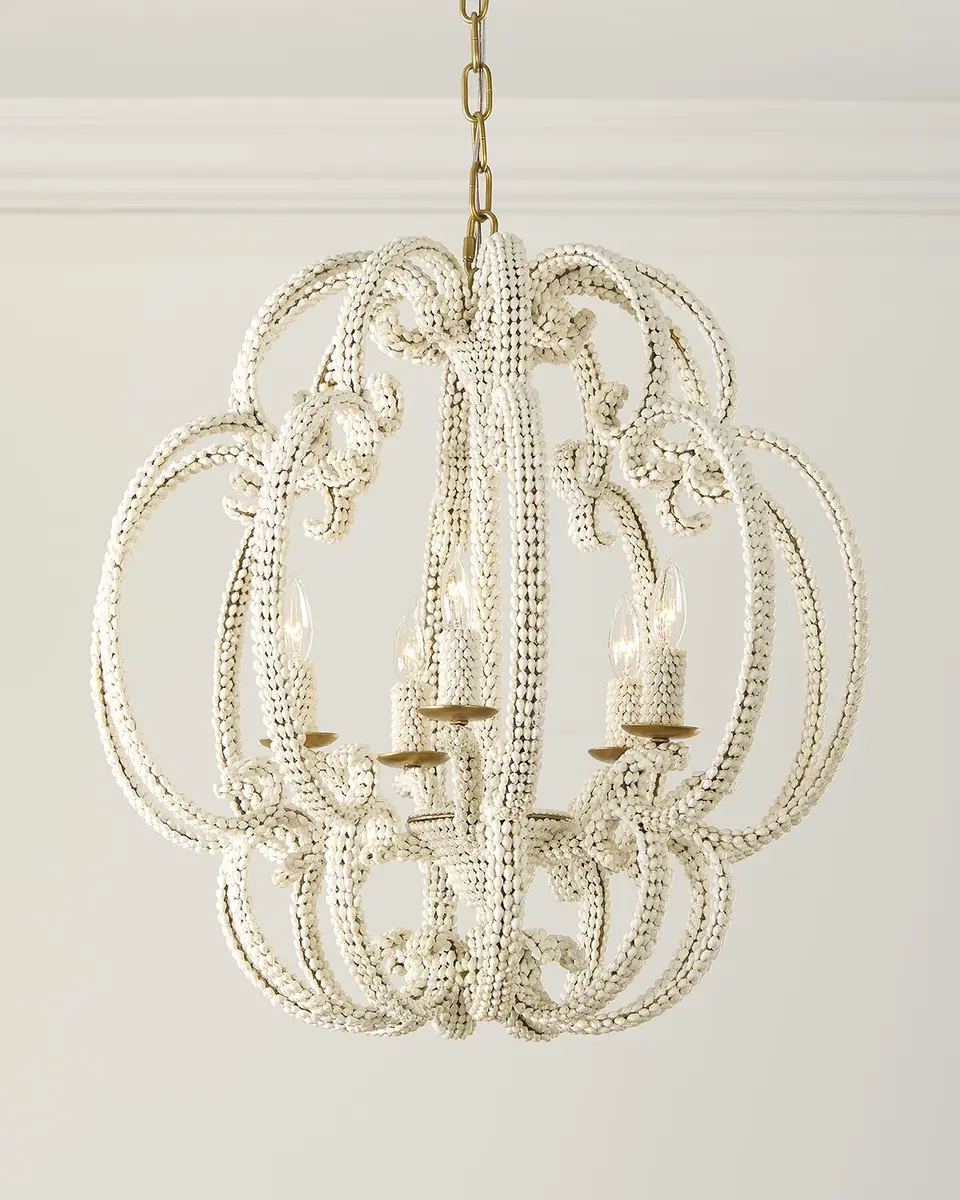 Exclusive Scroll Shell 5-Light Chandelier - 25" | Thumbnail 6 Exclusive Scroll Shell 5-Light Chandelier - 25" | Thumbnail 6
