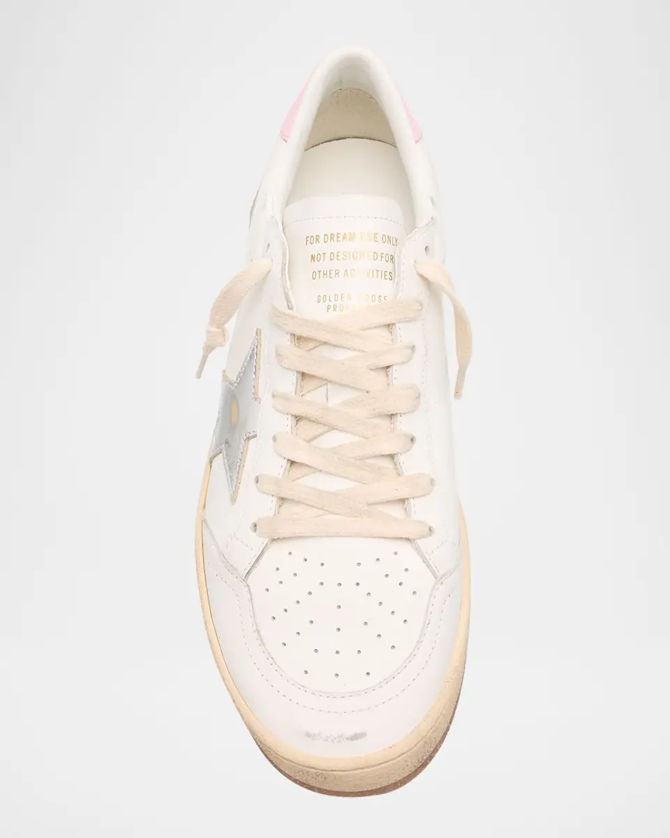 Golden Goose Ball Star Mixed Leather Low-Top Sneakers | Thumbnail 6 Golden Goose Ball Star Mixed Leather Low-Top Sneakers | Thumbnail 6