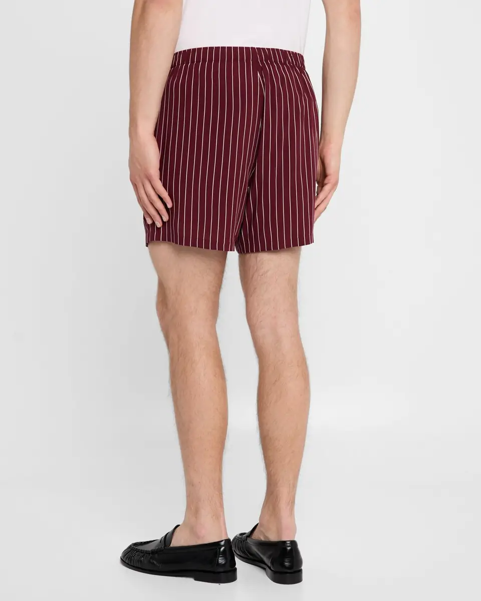 Saint Laurent Men's Cassandre Striped Shorts | Thumbnail 3
