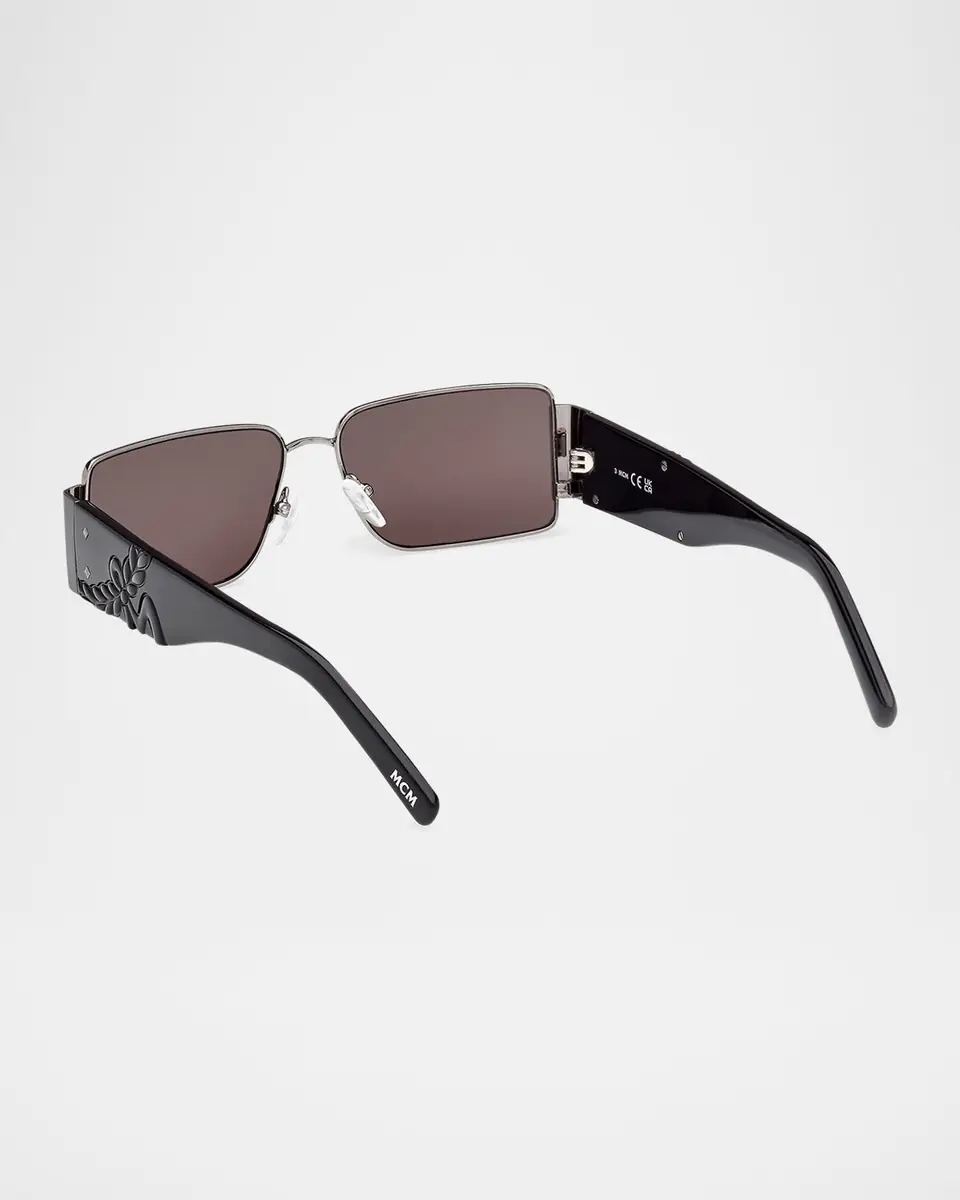 MCM Men's MW0012M Metal Rectangle Sunglasses | Thumbnail 2 MCM Men's MW0012M Metal Rectangle Sunglasses | Thumbnail 2