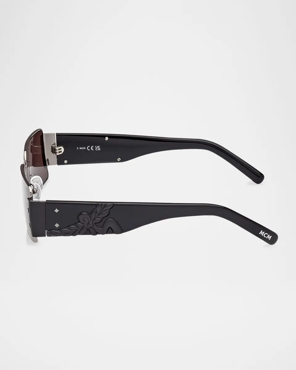 MCM Men's MW0012M Metal Rectangle Sunglasses | Thumbnail 4 MCM Men's MW0012M Metal Rectangle Sunglasses | Thumbnail 4