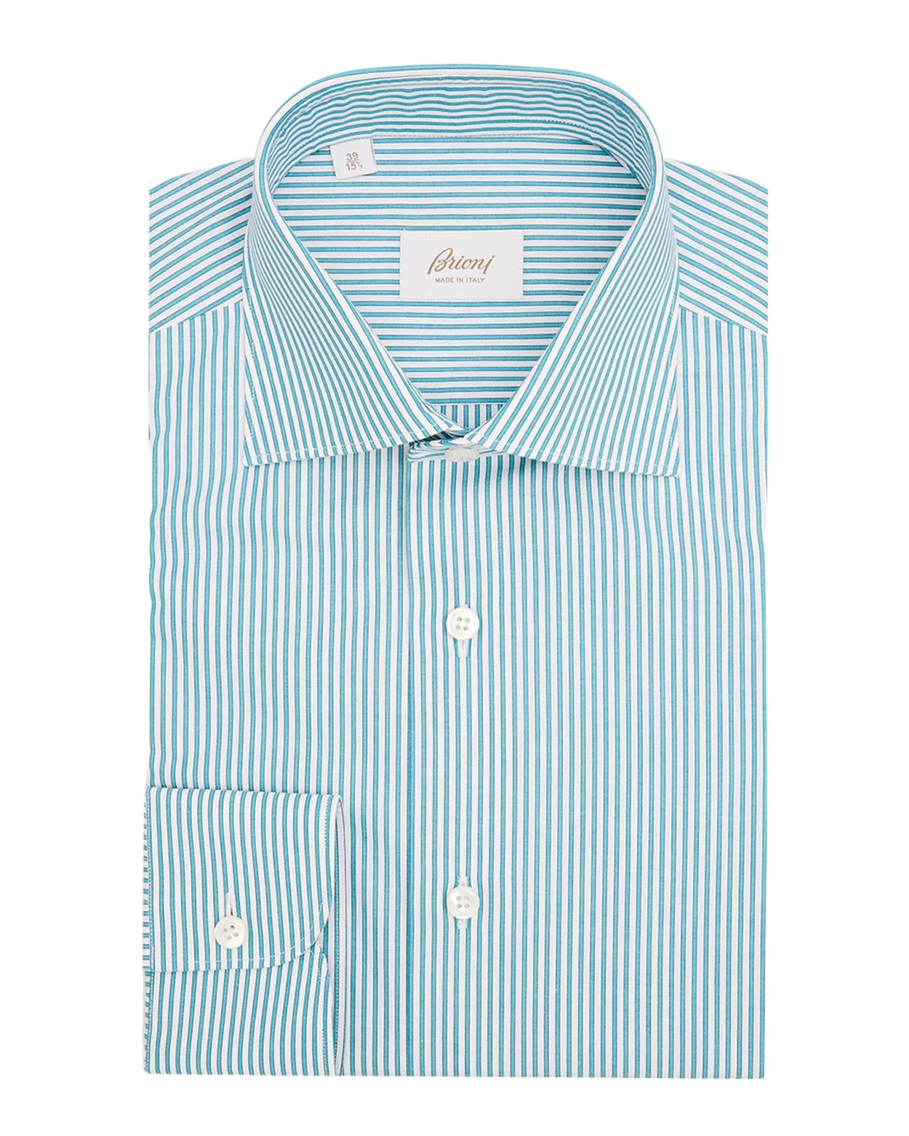 Brioni Men's Cotton Thin Stripe Dress Shirt