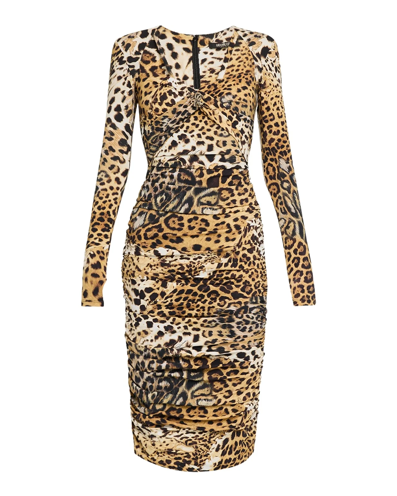 Jaguar-Print Jersey Strappy Midi Dress Jaguar-Print Jersey Strappy Midi Dress