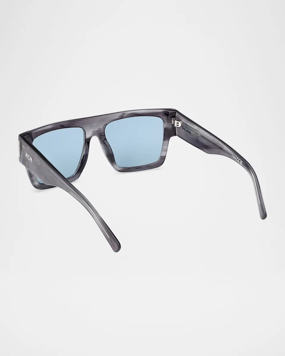 MCM Men's MW0011M Acetate Rectangle Sunglasses | Thumbnail 2 MCM Men's MW0011M Acetate Rectangle Sunglasses | Thumbnail 2