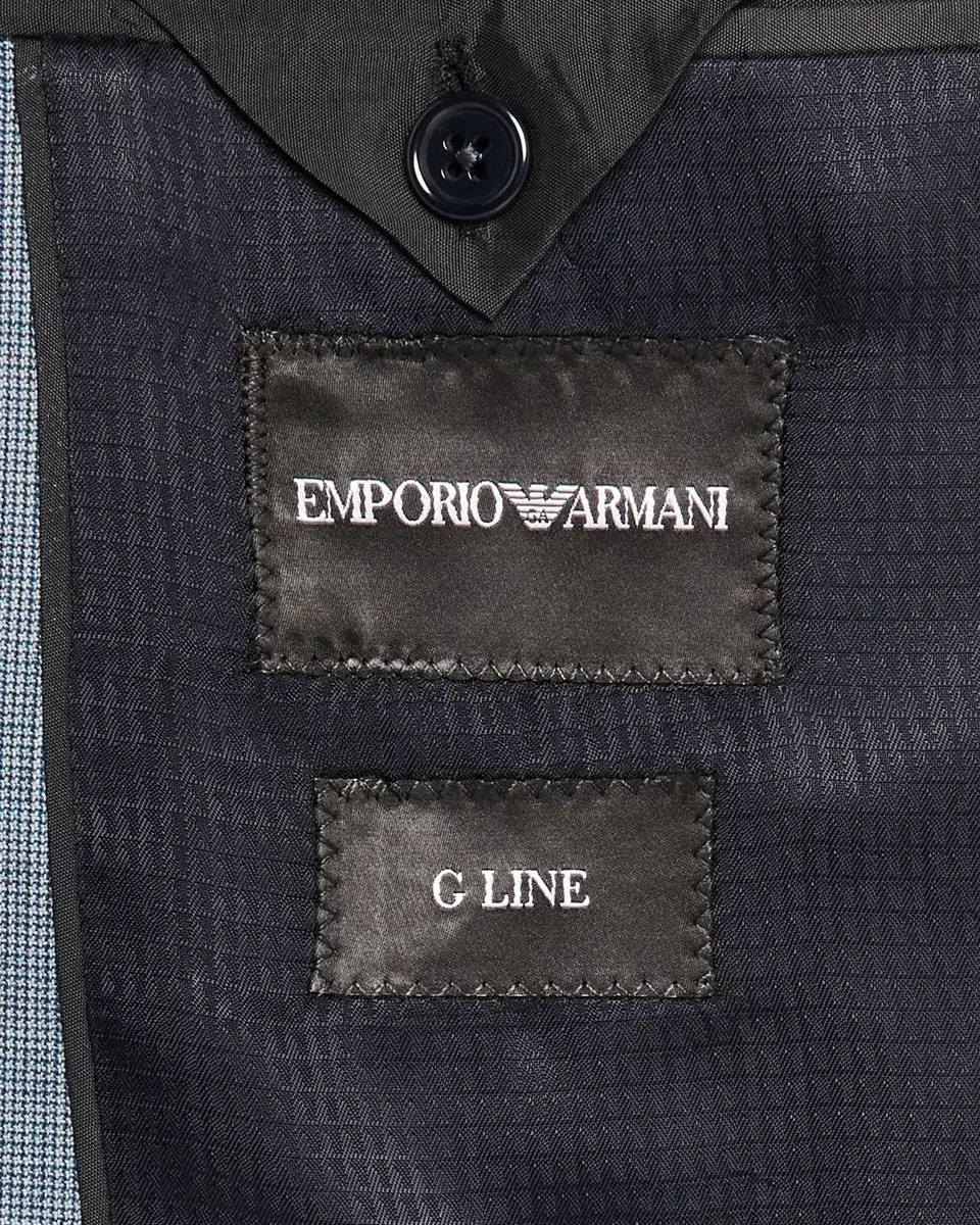 Emporio Armani Men's Wool-Viscose Micro-Dot Suit | Thumbnail 7 Emporio Armani Men's Wool-Viscose Micro-Dot Suit | Thumbnail 7