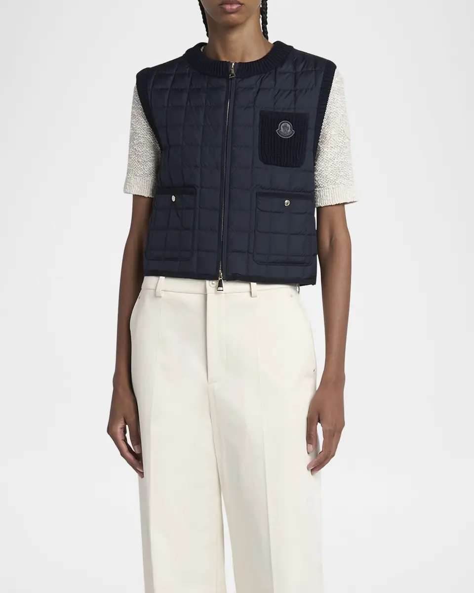 Moncler Quilted Down Vest | Thumbnail 4 Moncler Quilted Down Vest | Thumbnail 4