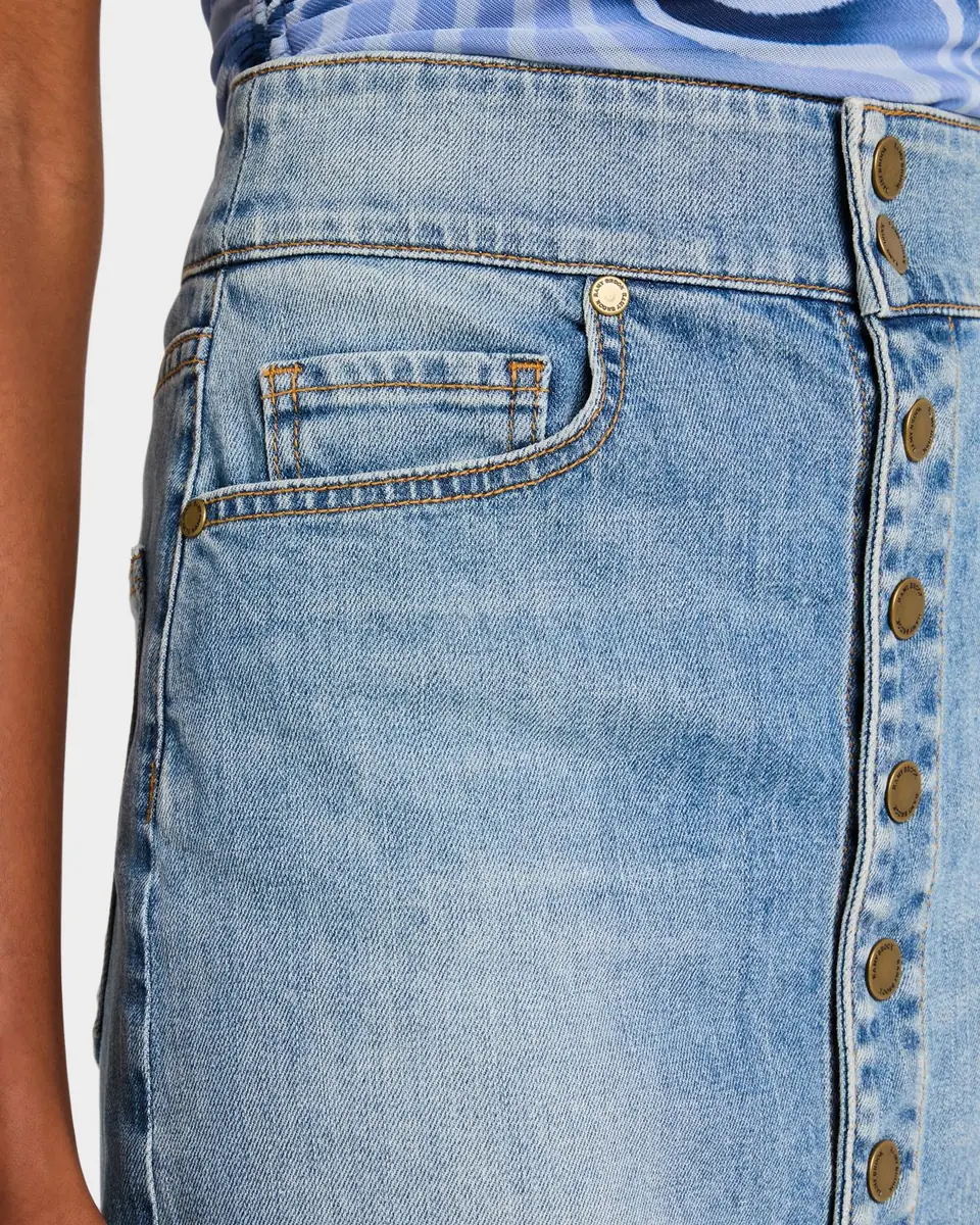 Ramy Brook Karter Denim Knee-Length Skirt | Thumbnail 5 Ramy Brook Karter Denim Knee-Length Skirt | Thumbnail 5