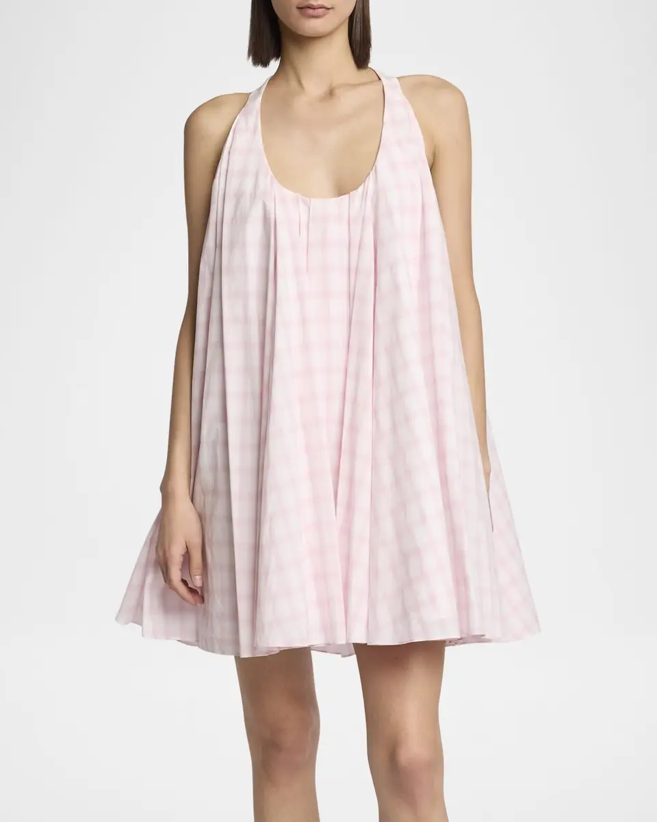 Loewe Plaid Trapeze Mini Dress | Thumbnail 2 Loewe Plaid Trapeze Mini Dress | Thumbnail 2