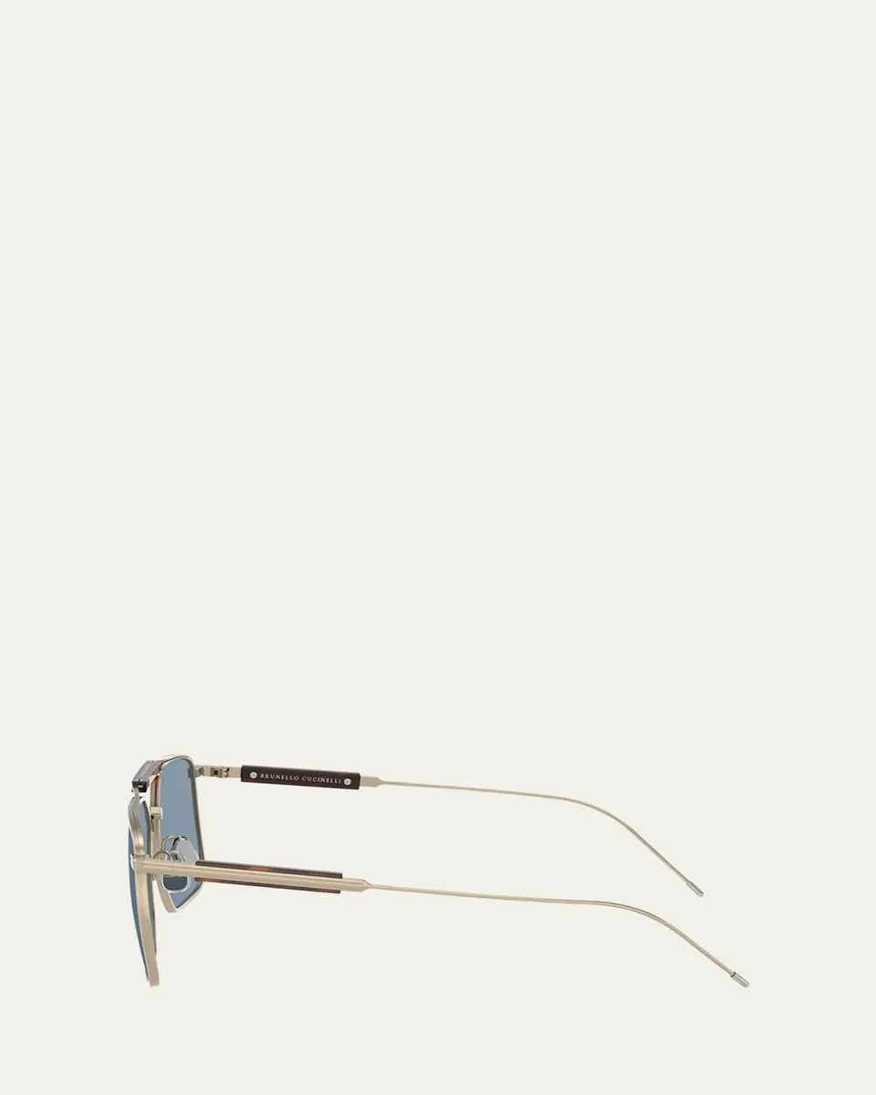 Brunello Cucinelli Men's BC2005ST Square Sunglasses | Thumbnail 6 Brunello Cucinelli Men's BC2005ST Square Sunglasses | Thumbnail 6