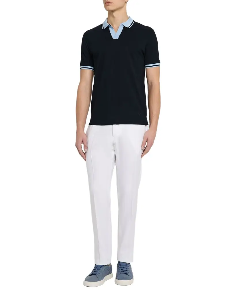 Men's Lyocell Twill Flat-Front Trousers Men's Lyocell Twill Flat-Front Trousers
