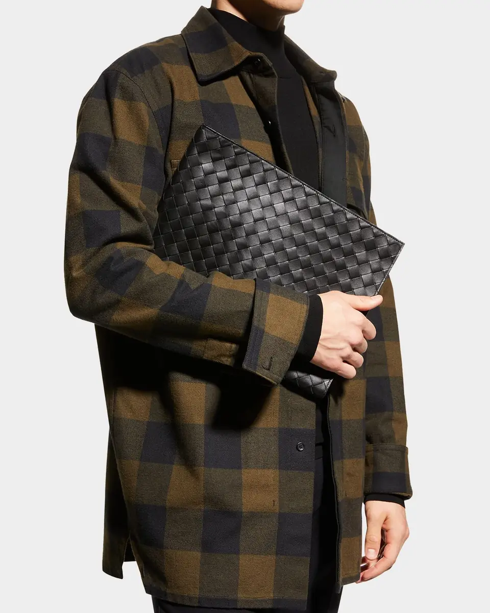 Bottega Veneta Men's Intrecciato Leather Wallet | Thumbnail 2
