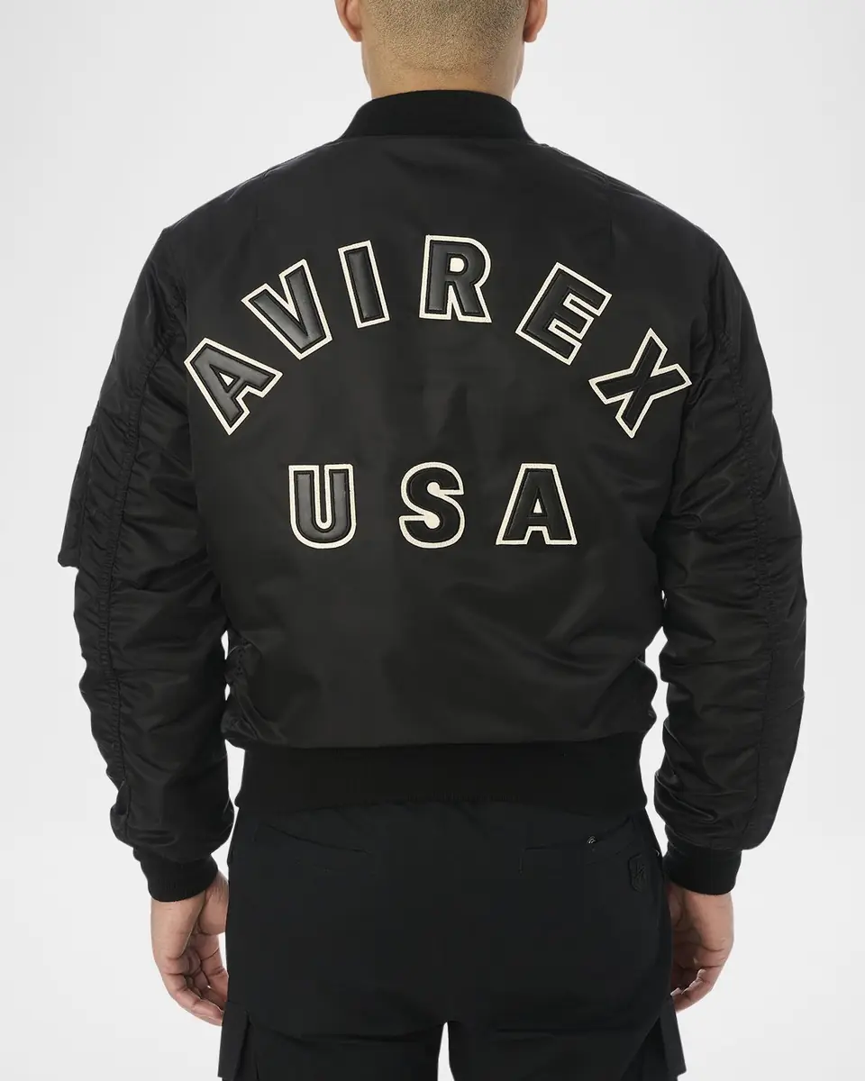 Avirex Men's MA-1 Nylon Bomber Jacket | Thumbnail 3 Avirex Men's MA-1 Nylon Bomber Jacket | Thumbnail 3