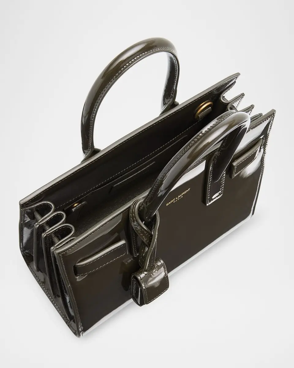 Saint Laurent Sac de Jour Nano Top-Handle Bag in Patent Leather | Thumbnail 3 Saint Laurent Sac de Jour Nano Top-Handle Bag in Patent Leather | Thumbnail 3