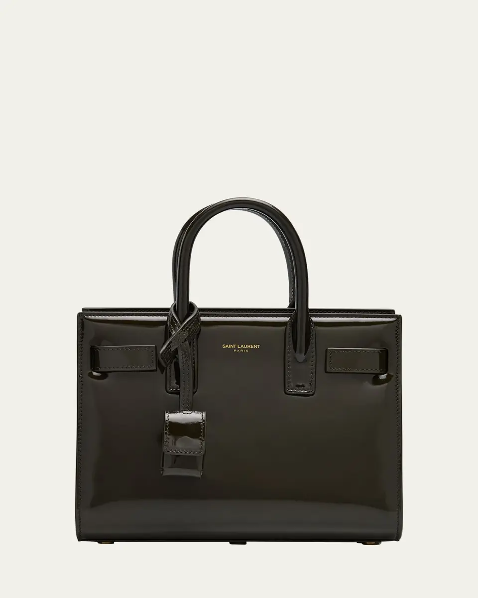 Saint Laurent Sac de Jour Nano Top-Handle Bag in Patent Leather | Thumbnail 6 Saint Laurent Sac de Jour Nano Top-Handle Bag in Patent Leather | Thumbnail 6