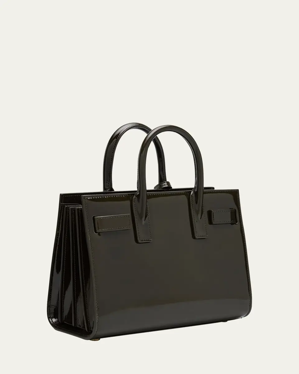 Saint Laurent Sac de Jour Nano Top-Handle Bag in Patent Leather | Thumbnail 8 Saint Laurent Sac de Jour Nano Top-Handle Bag in Patent Leather | Thumbnail 8