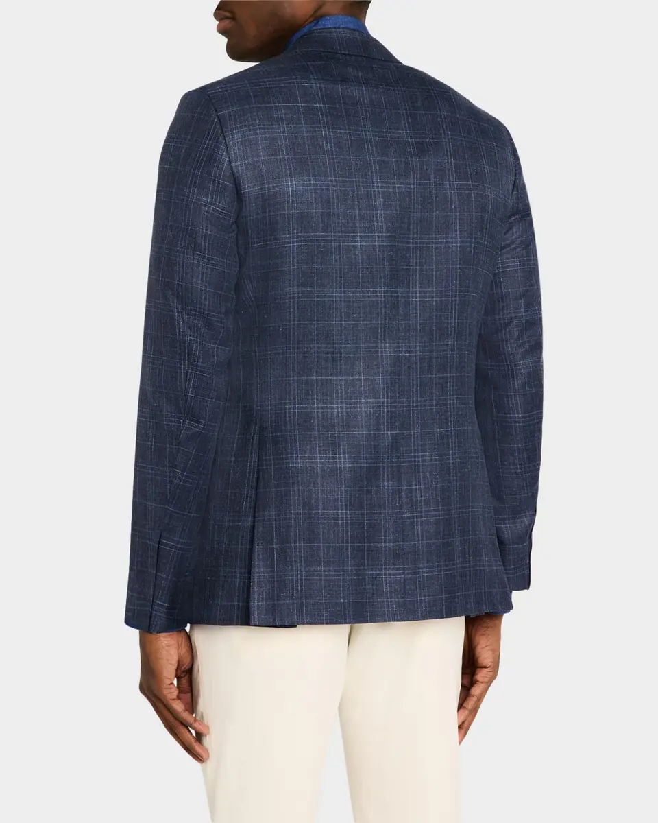 Canali Men's Tonal Plaid Sport Coat | Thumbnail 3