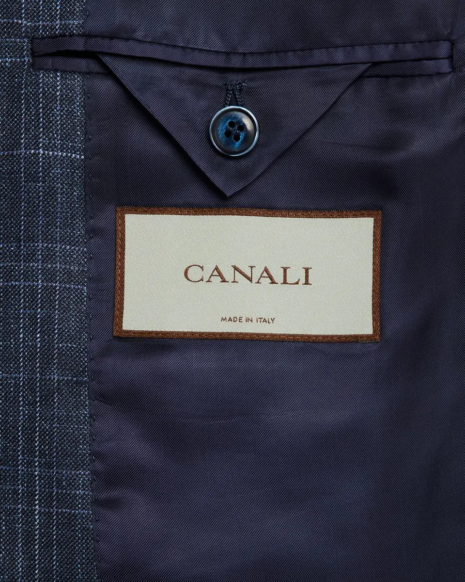 Canali Men's Tonal Plaid Sport Coat | Thumbnail 6