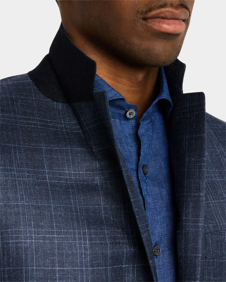 Canali Men's Tonal Plaid Sport Coat | Thumbnail 7