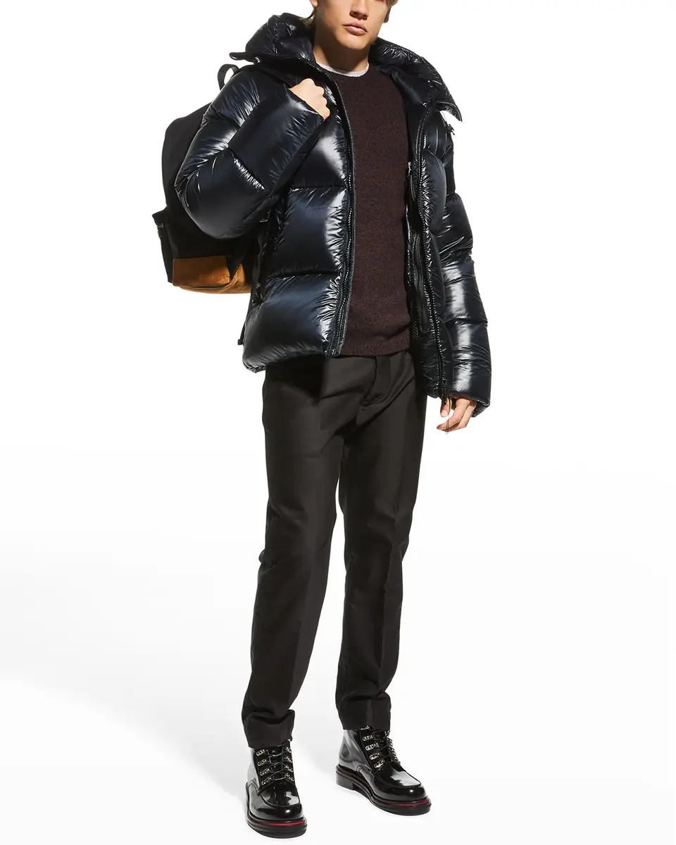 Canada Goose Men's Crofton Black Disc Puffer Jacket | Thumbnail 8