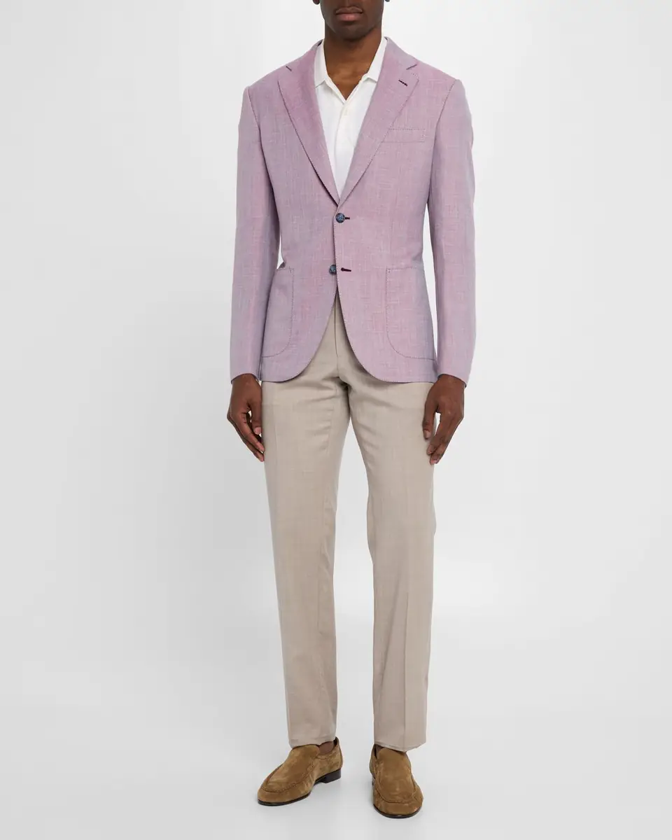 Brioni Men's Herringbone Blazer | Thumbnail 2