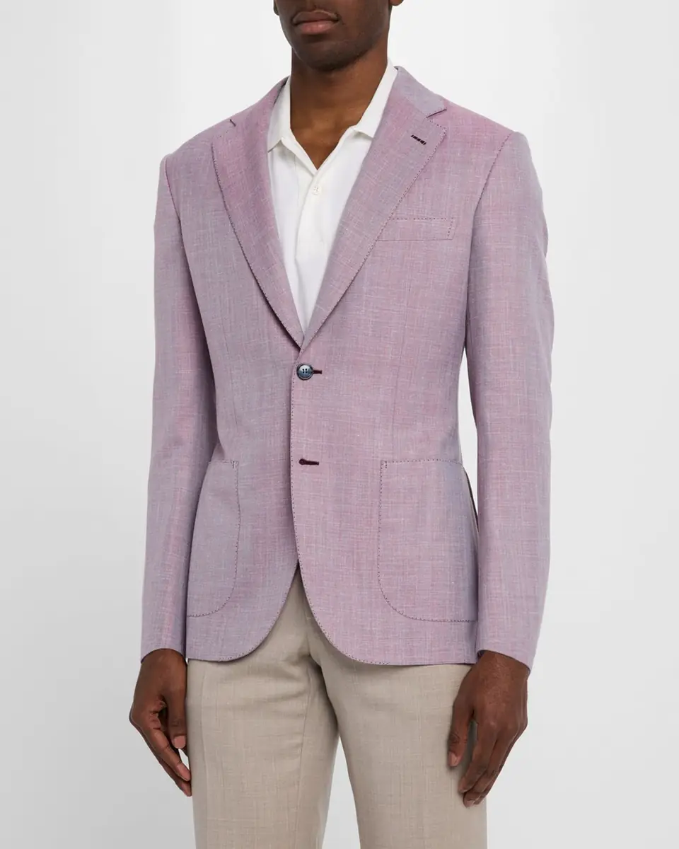 Brioni Men's Herringbone Blazer | Thumbnail 4