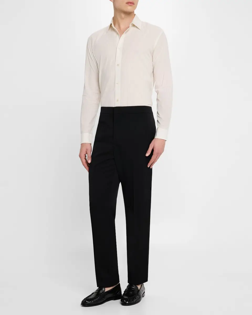 Saint Laurent Men's Slim Grain de Poudre Pants | Thumbnail 2 Saint Laurent Men's Slim Grain de Poudre Pants | Thumbnail 2