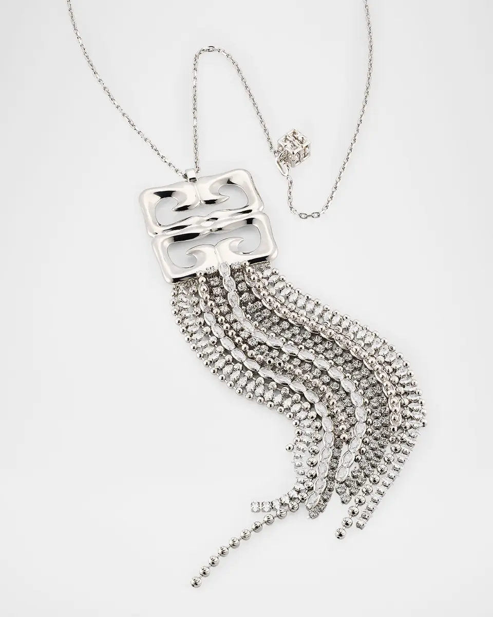 Givenchy 4G Liquid Fringe Crystal Necklace | Thumbnail 2