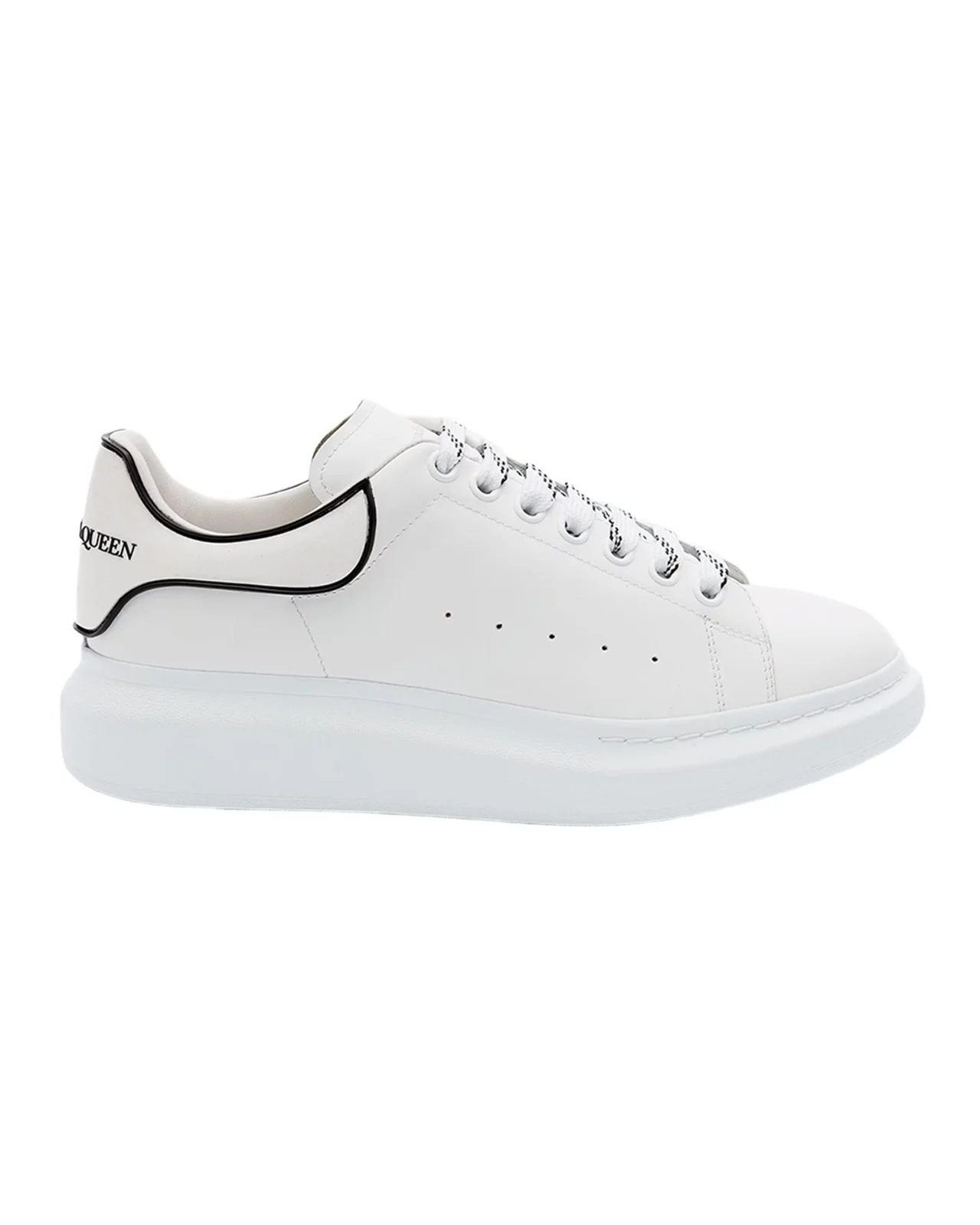 Men's Contrast-Trim Leather Oversized Sneakers