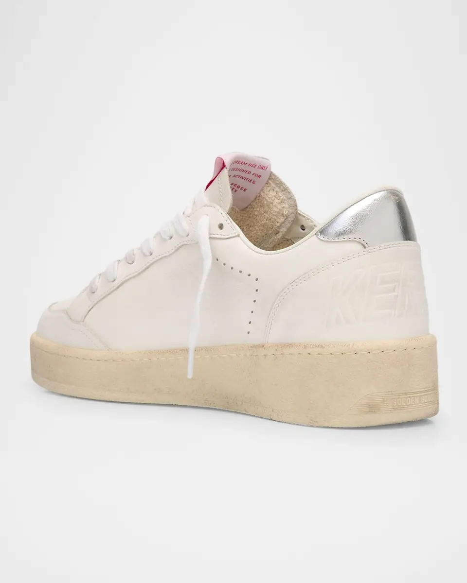 Golden Goose Ball Star Mixed Leather Low-Top Sneakers | Thumbnail 3 Golden Goose Ball Star Mixed Leather Low-Top Sneakers | Thumbnail 3