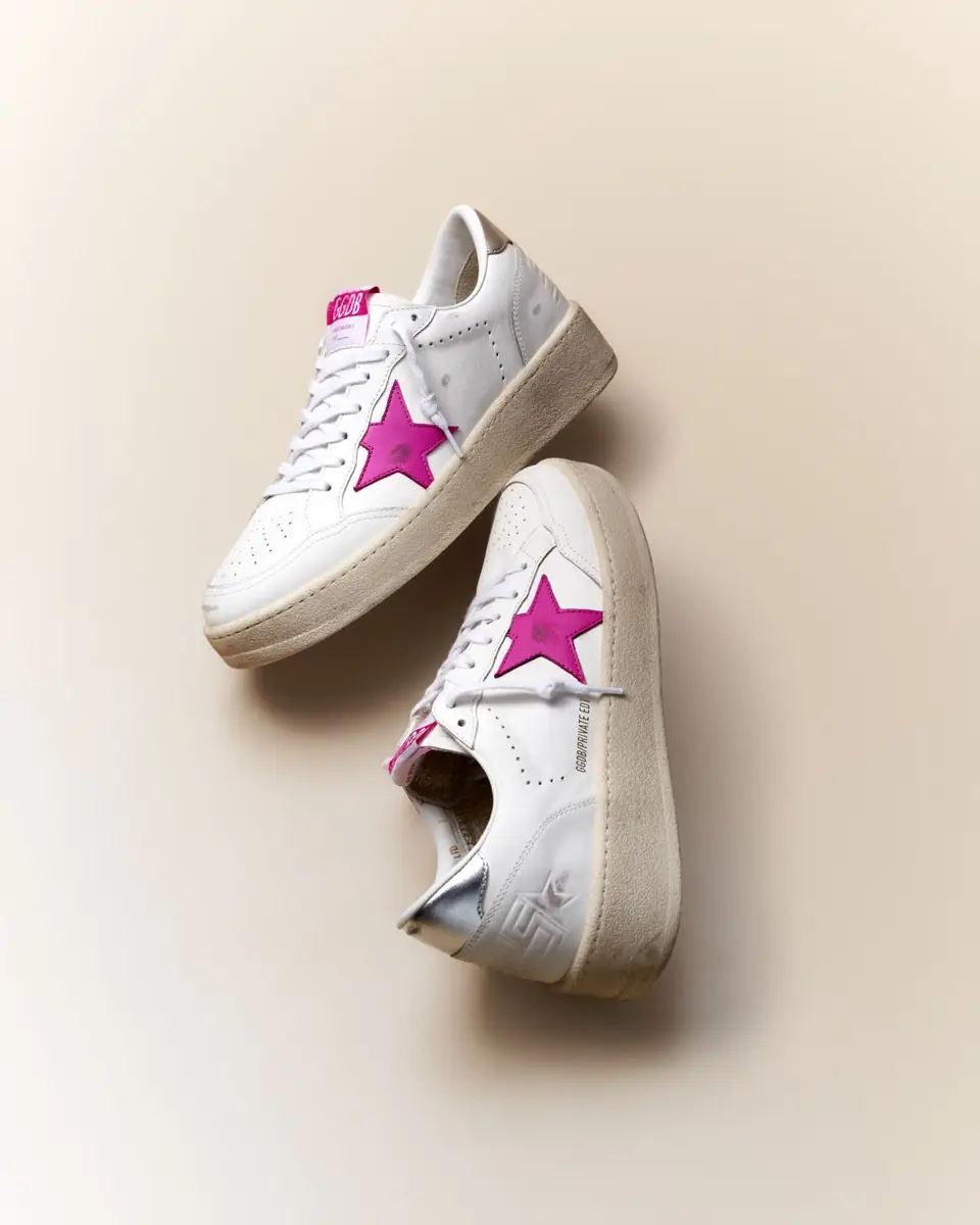 Golden Goose Ball Star Mixed Leather Low-Top Sneakers | Thumbnail 4 Golden Goose Ball Star Mixed Leather Low-Top Sneakers | Thumbnail 4